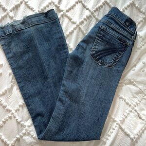 7 For All Mankind Dark Wash Dojo Flare Jeans